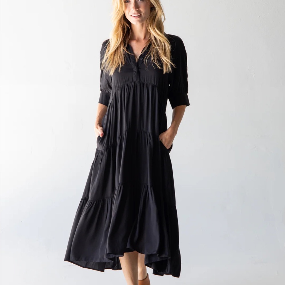 Natural Life Rebecca Dress in Black